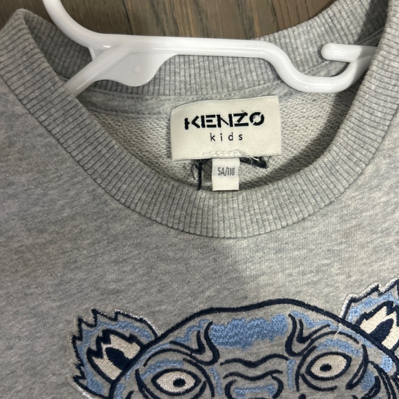 Authentic Kenzo girls grey tiger dress size 5 - Picture 2 of 2